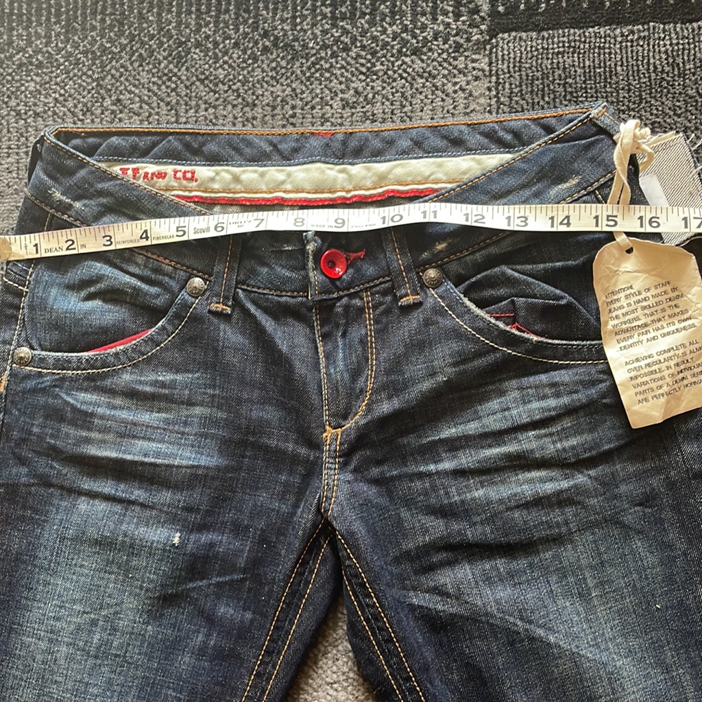 Nwt Staff Rare Hand Made Awesome Jeans Size 28, Long 33. Most ! Gorgeous Jeans